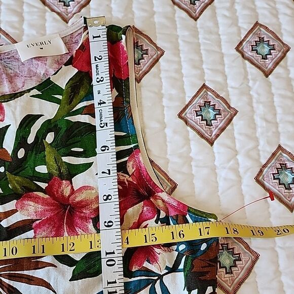 ANTHROPOLOGIE Everly Tropical Floral Dress - Picture 6 of 11